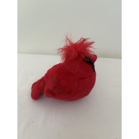 Northern Cardinal Audubon Real Bird Call WILD REPUBLIC Plush Stuffed Animal Red - Picture 4 of 7